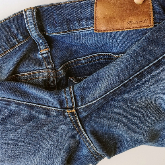 Madewell women's 10" high-rise skinny blue stretch denim jeans sz 26. - Picture 9 of 16